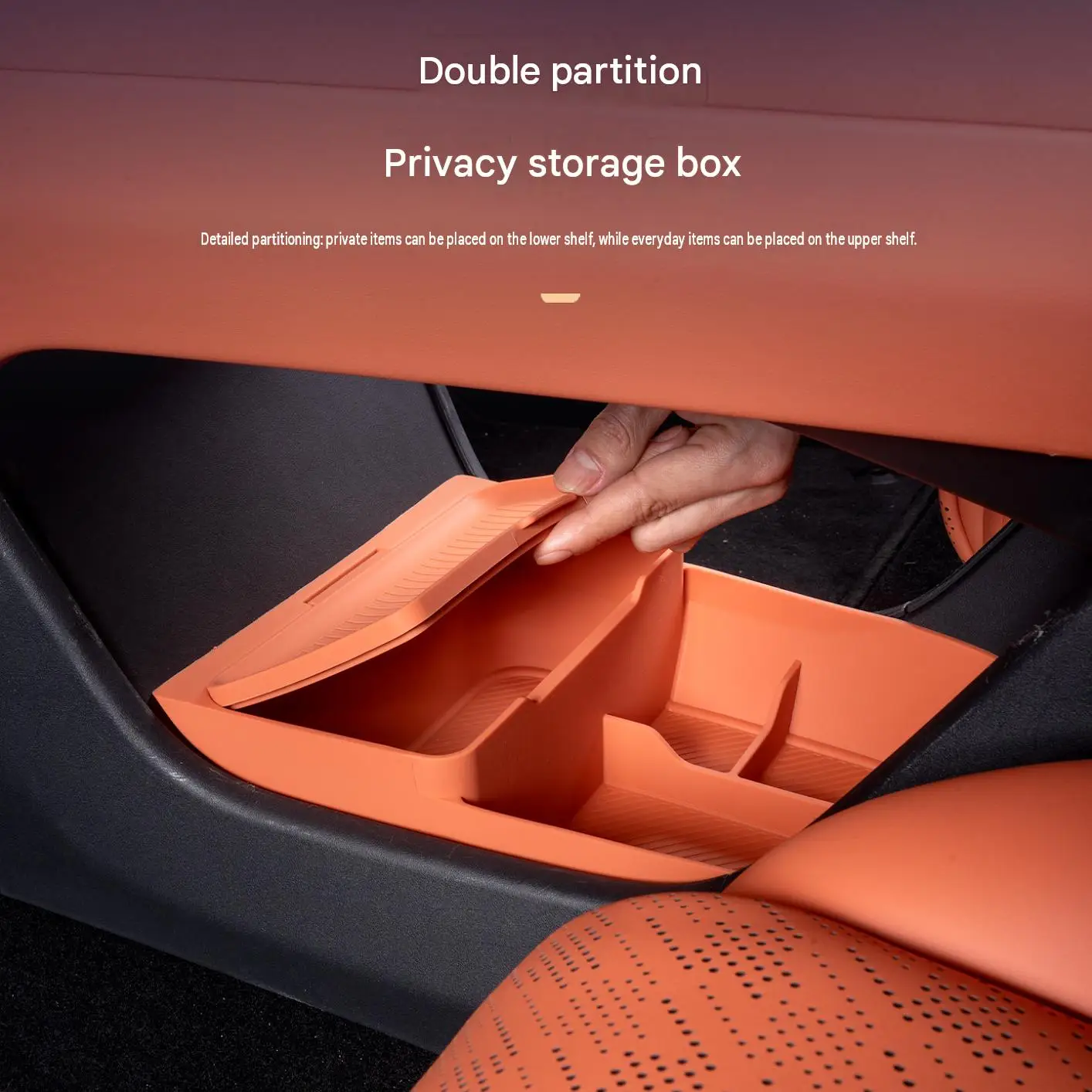 [Fast Shipping] Zeekr 7X 2025/2026 Silicone Storage Box Under the Control Panel