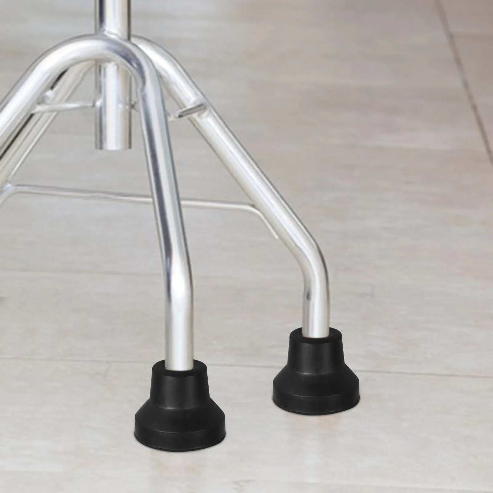 

4 Pcs Four-legged Walking Stick Accessories Sturdy Walker Caps Replacement Crutch Feet Protector Cane Tips Non-slip Rubber