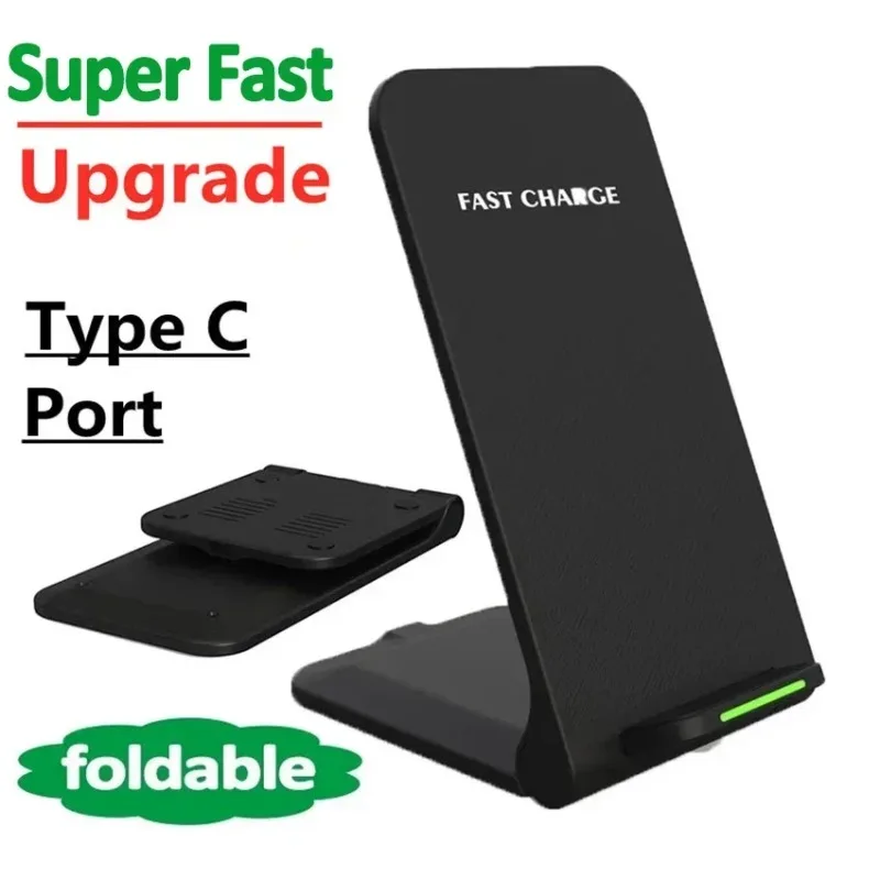 Draadloze oplaadstandaard voor iPhone 17 16 15 14 13 12 Pro Samsung Xiaomi telefoonladers Inductie snellaadstation - afbeelding 2