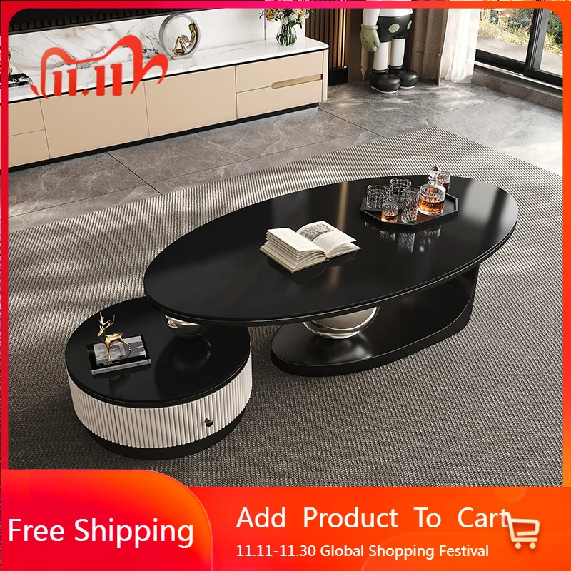 

Standing Moving Coffee Table Decoration Luxury Bedroom Modern Designer Side Table Living Room Meubles Lounge Suite Furniture