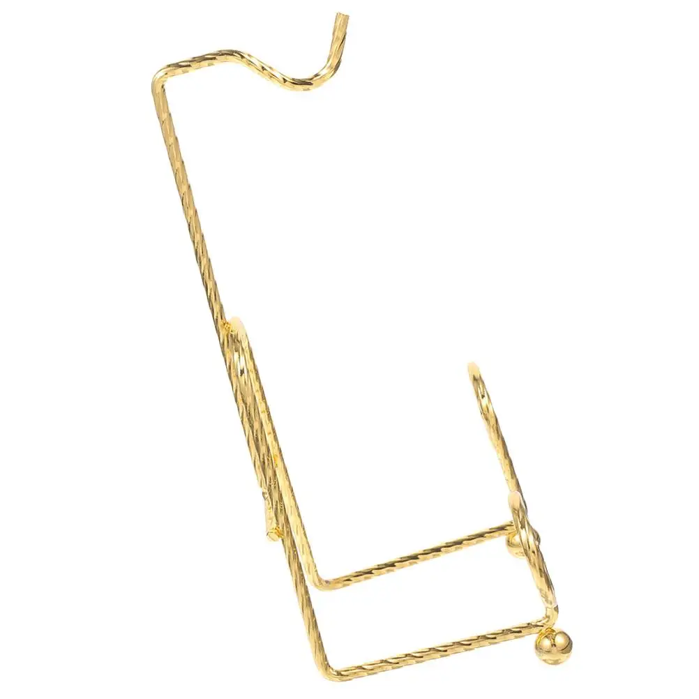 

1Pc Golden Coffee Mug Holder Cup Saucer Display Stand European Plate Display Rack Metal Coffee Mug Stand Home Decor Cup Tumbler