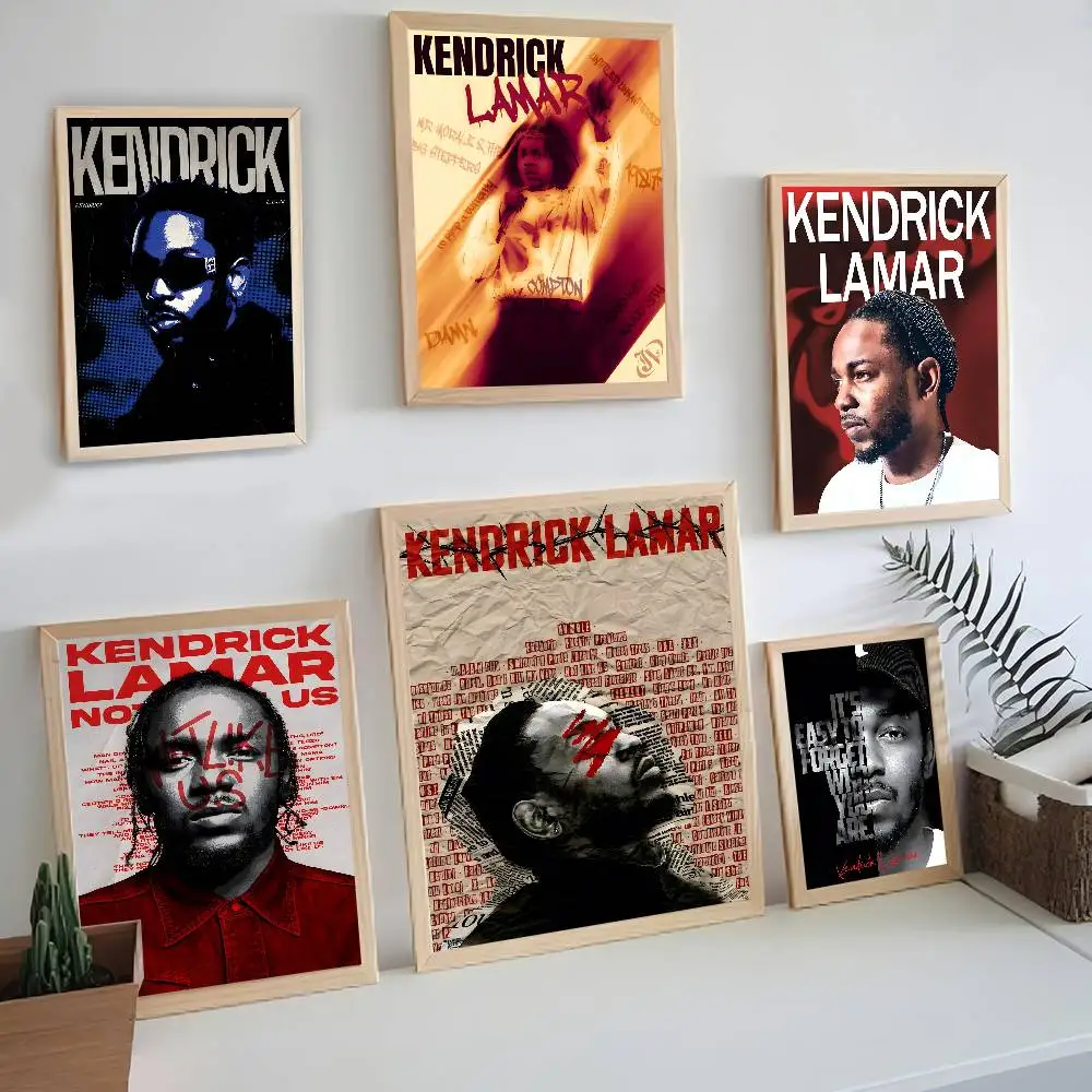 Kendrick Lamar Rapper Whitepaper Poster HD Quality Poster Wall Art Painting Study Room Wall Decor