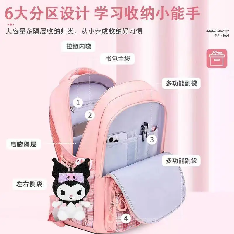 Sanrio Cinnamoroll & Kuromi Mochila Escolar - usage example