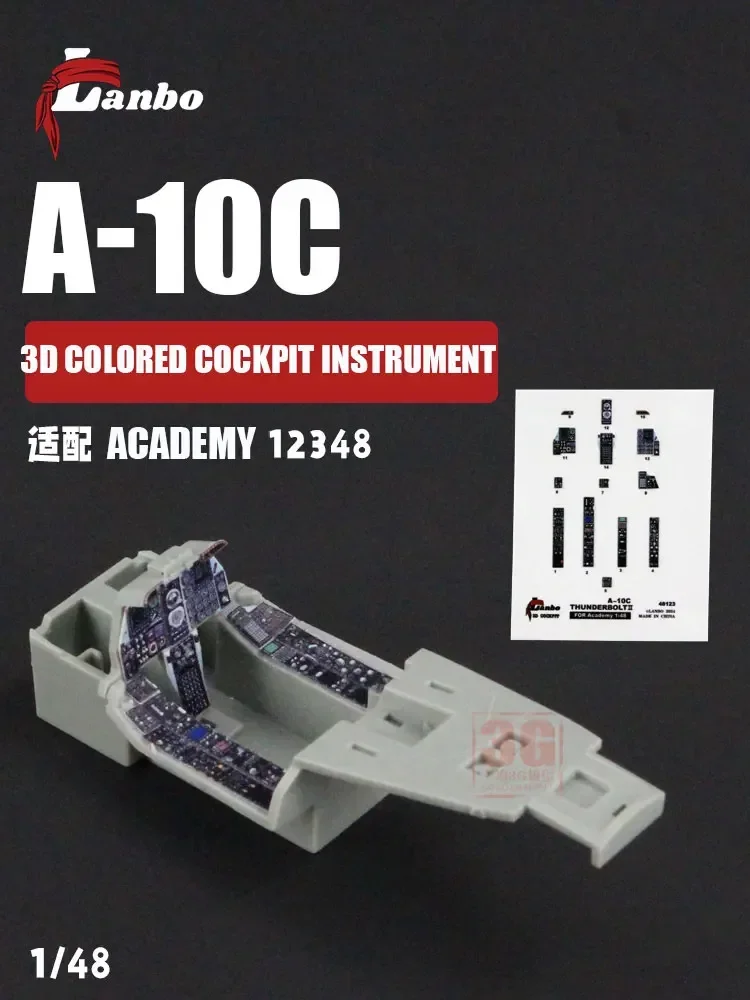 

Lanbo Модель в масштабе 1/48 48123 A-10C Комплект обновления для модификации истребителя (для комплекта Academy) 3D Color Cockpit Instrument