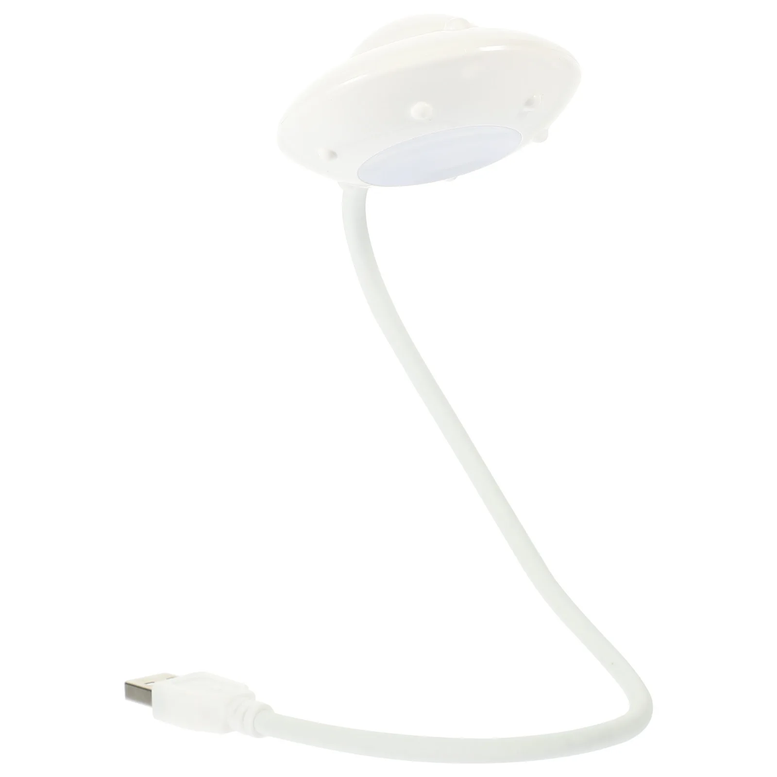 

Flying Saucer Shape USB Table Lamp LED Desktop Lamp Warm Light for Students Study Room Bedroom Night Use Students Study Light