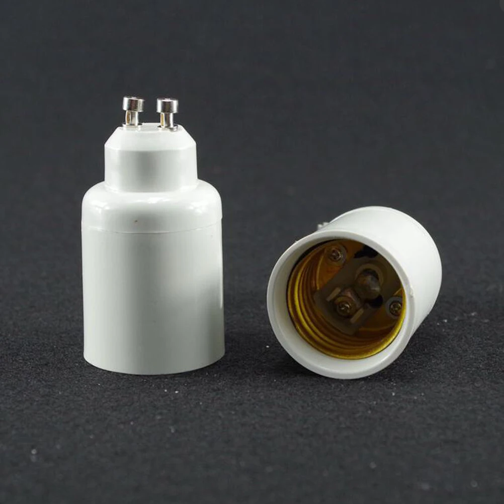 

2 PCS Lamp Holder Pin Bayonet Base GU10 to E27/E26 Adapter LED Medium Screw Bulb Socket Converter