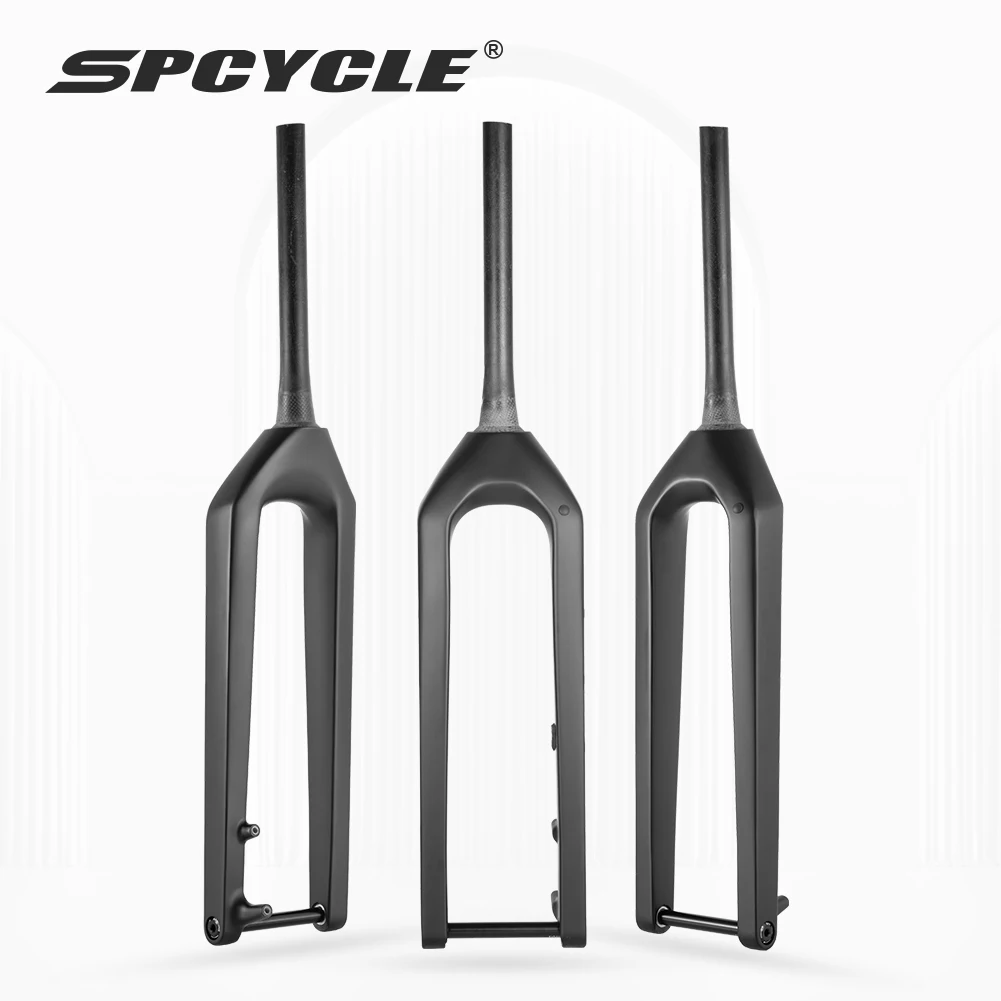 

Spcycle MF-08 T1000 Carbon MTB Fork 27.5er 29er Boost Tapered Axle To Crown 471mm Mountain Bike Carbon Rigid Forks
