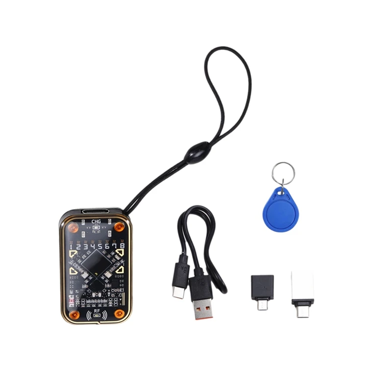 Zestaw czytnika inteligentnych chipów RFID Emulator Emulator RFID Odczyt Writer Em125khz IC 13.56Mhz Dekodowanie odznak Wsparcie Karta klonująca