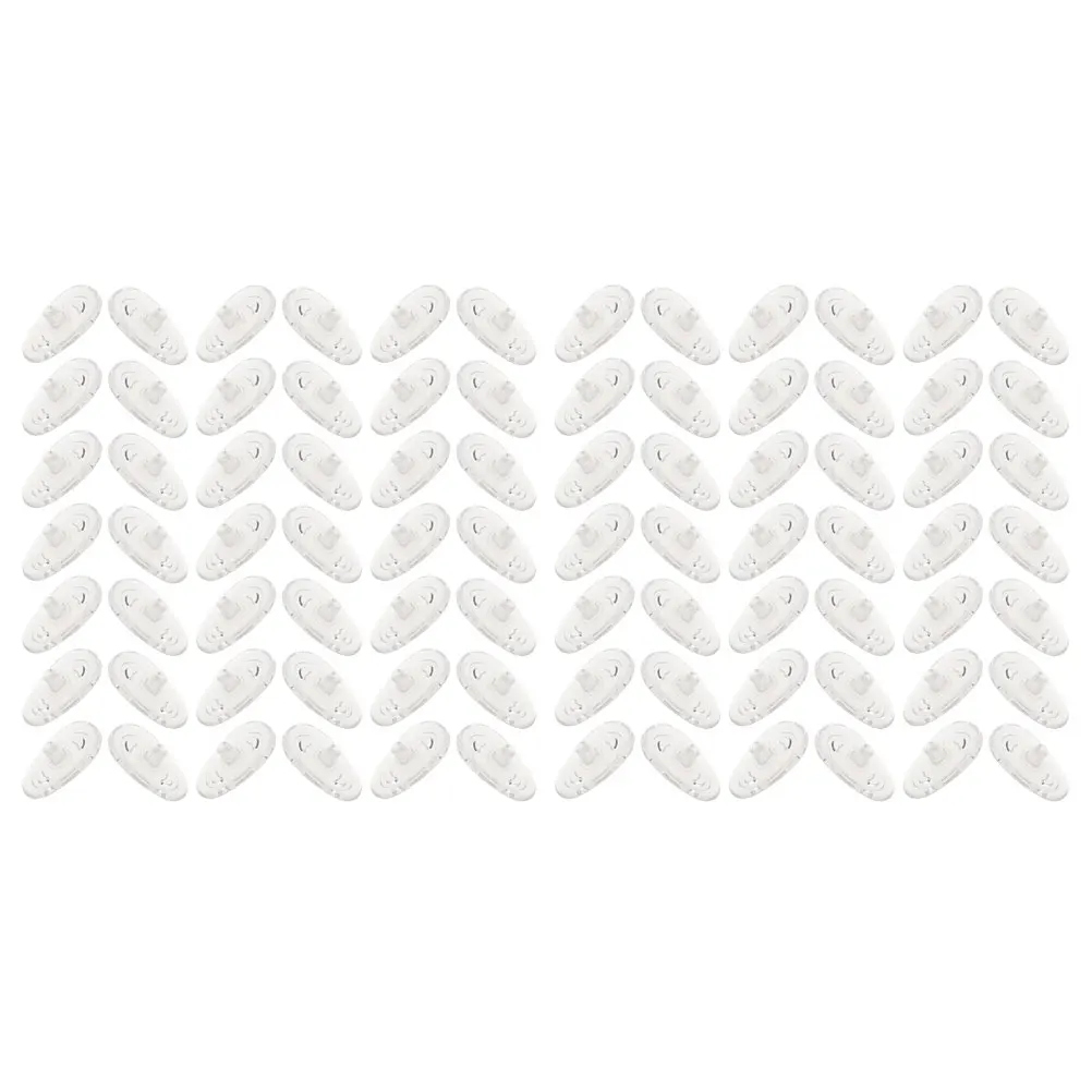 

100 Pairs Silicone Nose Pads Screw-in Glasses Guards for Eyeglasses Cushion Soft