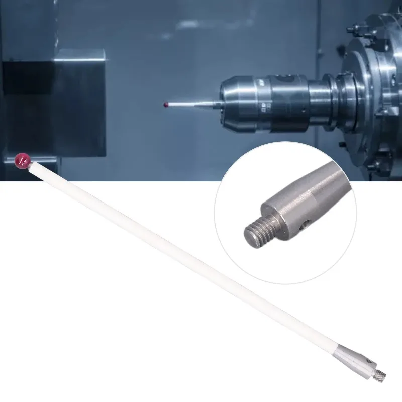 CMM Machine Probe  CMM Touch Probe  Ceramic Stem M4 Thread Shank 6mm Dia  Ball Tips 150mm L A‑5000‑38156