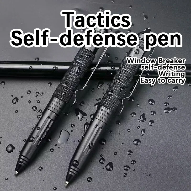 Bolígrafo táctico multifuncional para exteriores, bolígrafo protector portátil de acero de tungsteno para ventana, bolígrafo de lobo para hombre y mujer, bolígrafo corporal