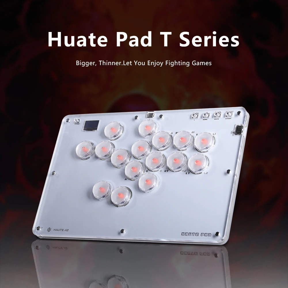 Haute42 Arcade Joystick Hitbox Leverless Controller Fight Stick for PC /PS3/Ps4 /Switch Hitbox arcade Stickless Controller