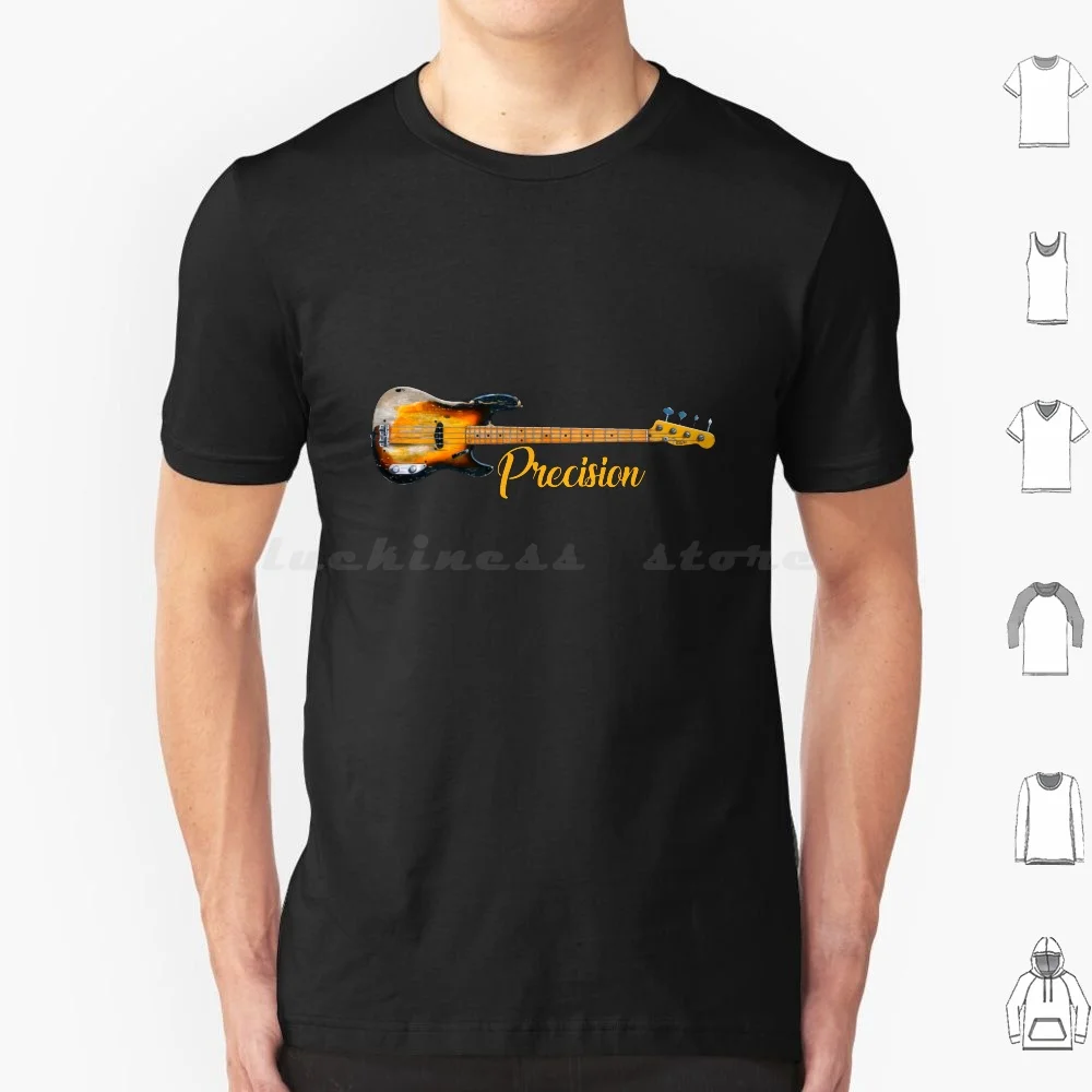 Camiseta de bajo de precisión 6xl, camiseta fresca de algodón, bajista de precisión, bajista, Jazz Groove Toquemaisbaixo, música, Blues acústica