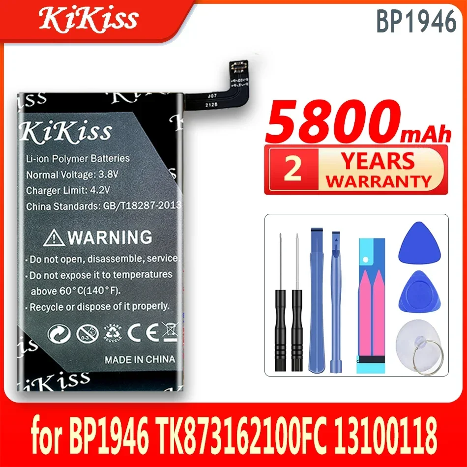 

KiKiss Battery 5800mAh for BP1946 TK873162100FC 13100118 High Capacity Bateria