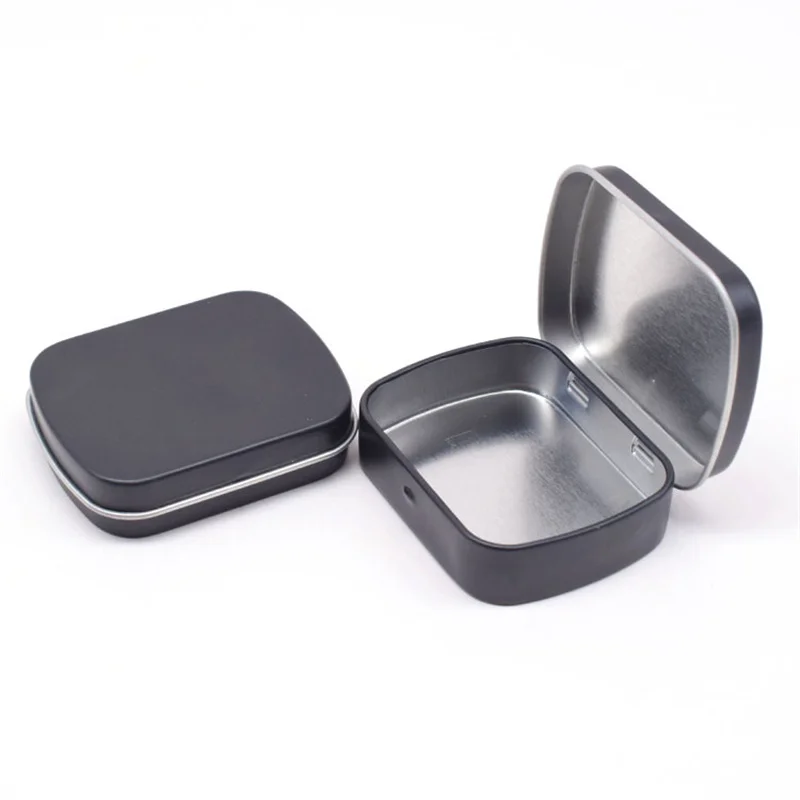 Caja de hierro de estaño, Mini estuche para dulces, soportes de almacenamiento portátiles, pequeño organizador de joyas Universal, bolsillo para almacenamiento de tarjetas de escritorio, cubierta vacía