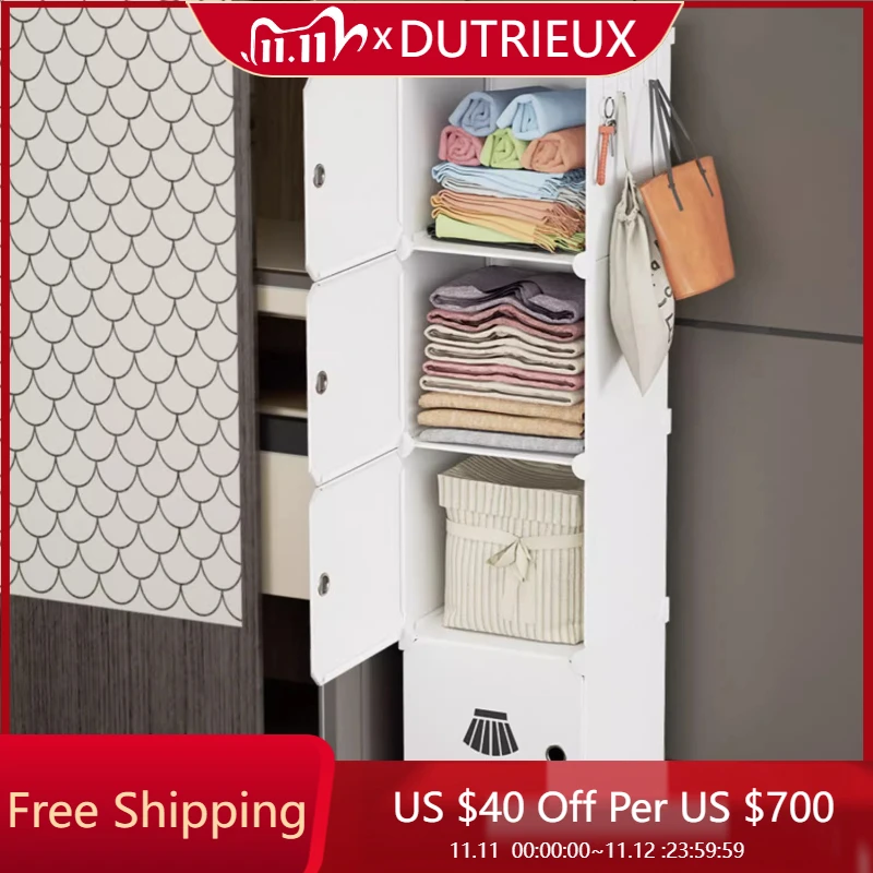 

Cheap Organizer Wardrobe Clothes Display Plastic Modular Mini Wardrobe Storage Put Together Quality Guarda Roupa Home Furniture