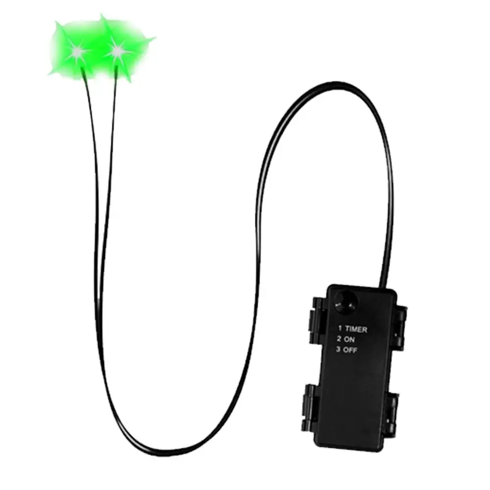 Halloween LED leuchtende Augen mit Timer, leuchtende DIY-Augen für Skelett-Kürbisse, Masken, Grabsteine, für drinnen und draußen, Horror-Dekorationen