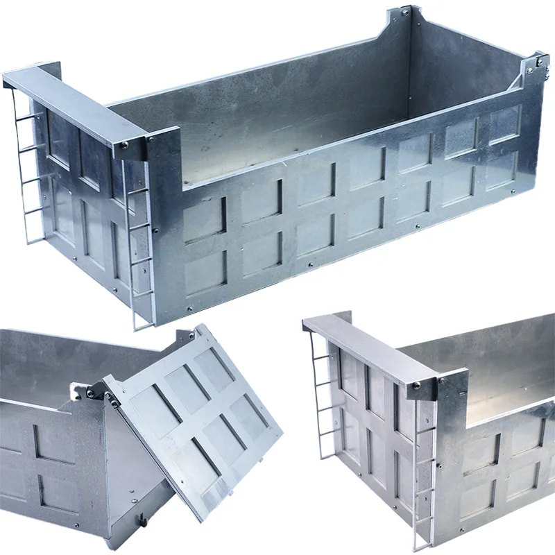 

1:14th Scale Metal Hydraulic Vehicle Truck Bucket 3 Axis Body for Tamiya RC Dump SCANIA 770S R620 VOLVO BENZ Arocs MAN Car