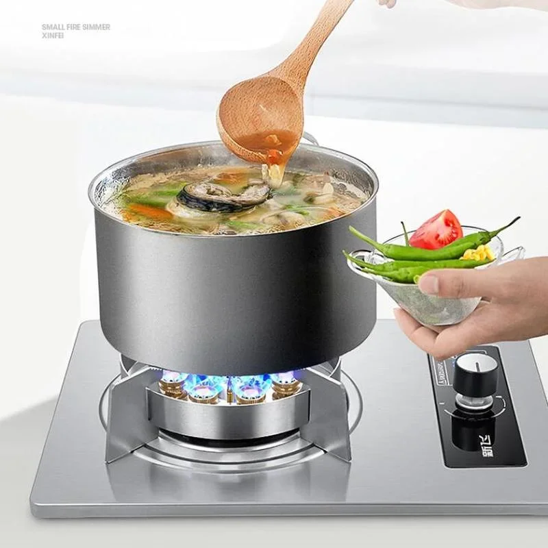 7.0kw Single Stove Liquefied Gas Embedded Natural Gas Desktop Single Eye Stainless Steel Energy-saving Fierce Fire Gas Cooktop