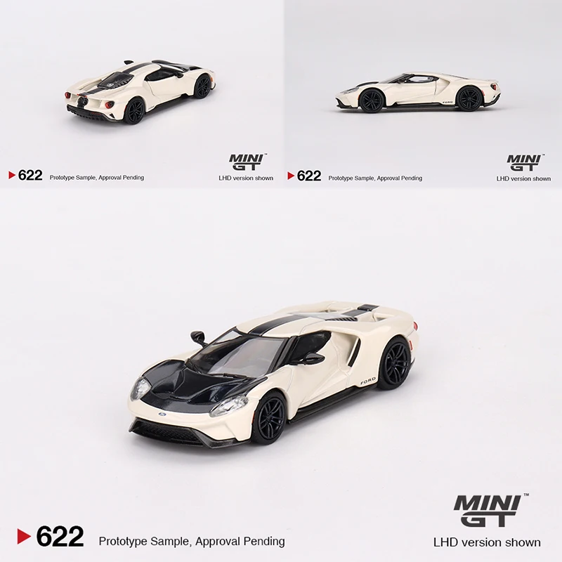 MINIGT 1/64 Ford GT  64 Prototype Heritage Edition MGT00622-MJ Cars Alloy Vehicle Diecast Metal Model Kids Xmas Toys for Boys