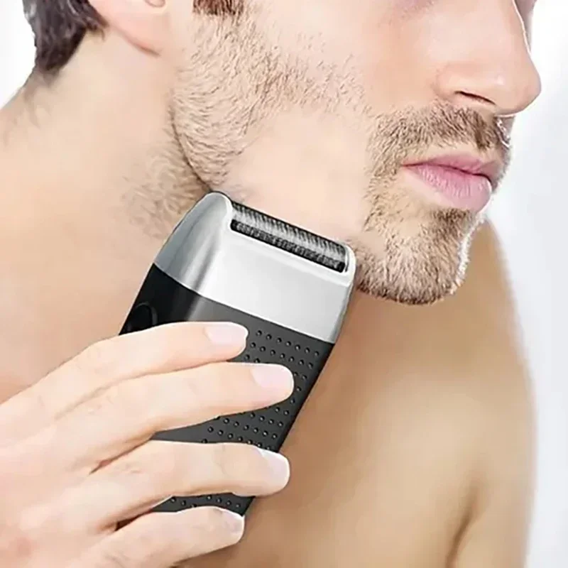 قطعة واحدة - ماكينة حلاقة ولحية كهربائية للرجال - ماكينة قص الشعر المحمولة القابلة لإعادة الشحن عبر USB، هدية عيد الفصح المثالية له. #1