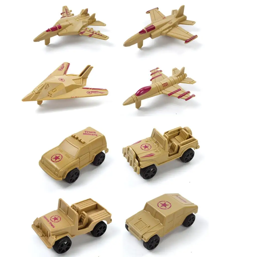 260-elementowy zestaw zabawek żołnierzy, figurki z ramionami i pojazdy