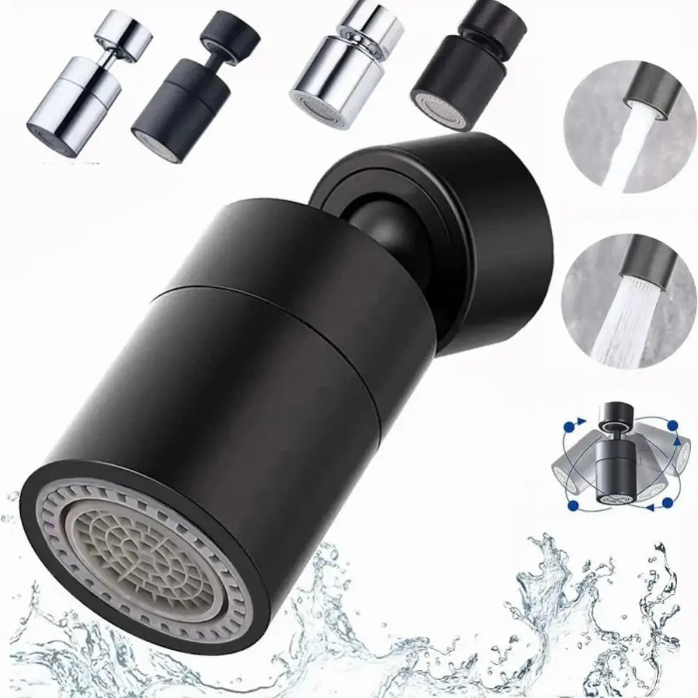 New 2 Mode Kitchen Faucet Spray Head Filter Adjustable 360° Rotary Splashback Tap Nozzle Bubbler Kitchen Sink Faucet Aerator