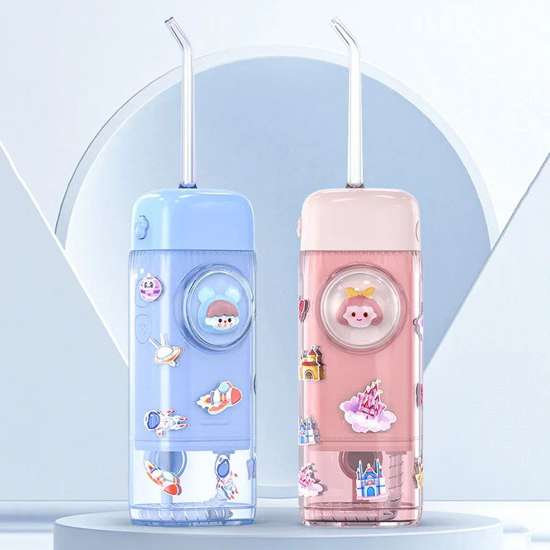 Mini Kids Electric Oral Irrigator Dental Flosser Clean Teeth Machine Oral Care Children Water Flossers Cute Portable