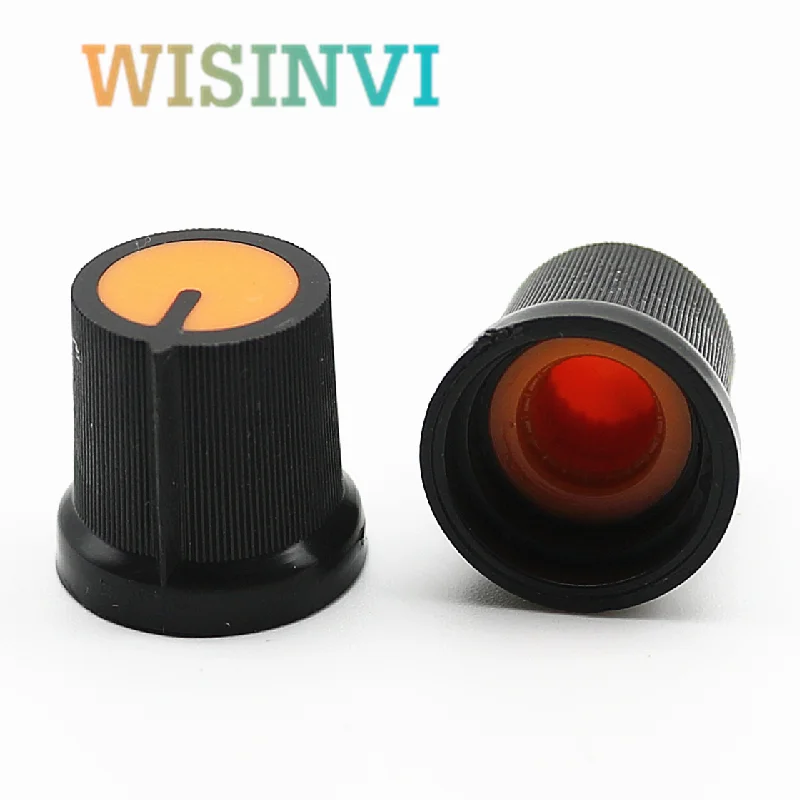 10PCS WH148 AG3 Potentiometer knob Cap AG3 Plastic knob Diameter 6mm Plum Handle 15x17mm for Single and double potentiometer