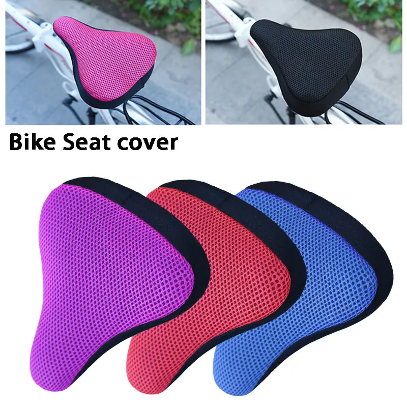 Bicycle Saddle 3D Soft Bike Seat Cover Cycling Silicone Seat Cushion Cycling Breathable Saddle Comfortable Bicycle Bike