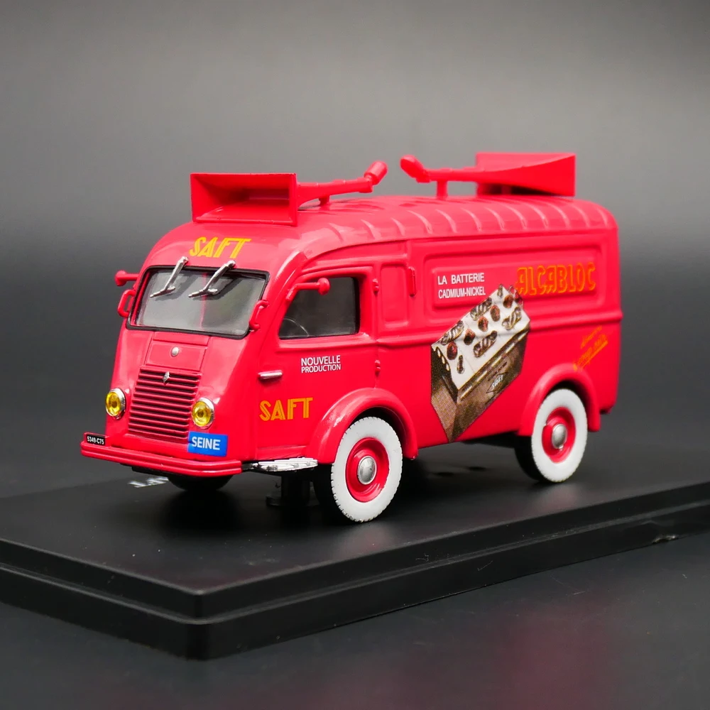 

Diecast IXO 1/43 Scale Renault 1000KG SAFT Battery Advertising Vehicle Alloy Car Model Collectible Toy Gift Souvenir Display