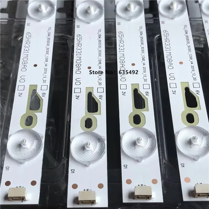 5set LED Strip for 65HR331M08A0 V0 4C-LB650T-YH3 4C-LB650T-HR1 CL_ODM_650d30_3030C_12X8 65U3650C 65UA6606 L65E5800A LVU650CC