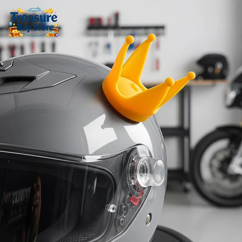 Universal Suction Cup Helmet Crown Topper, Funny Motorcycle Helmet Decor Ornament