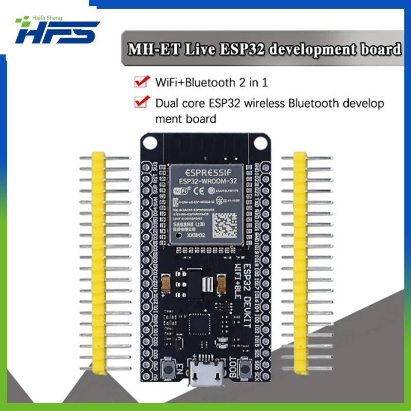 

ESP32 Development Board WiFi+Bluetooth Ultra-Low Power Consumption Dual Core ESP-32 ESP-32S ESP 32 Similar ESP8266