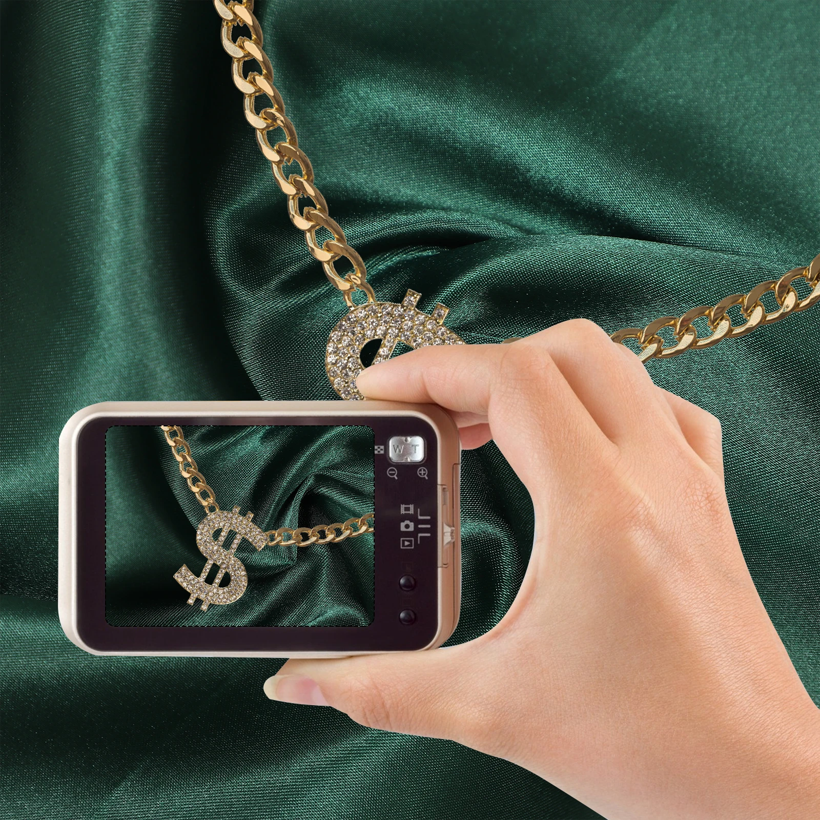 Silk Backdrop Fabric Smooth Texture for Photography Background Jewelry Cosmetics Ornaments Birthday Wedding Photo Props