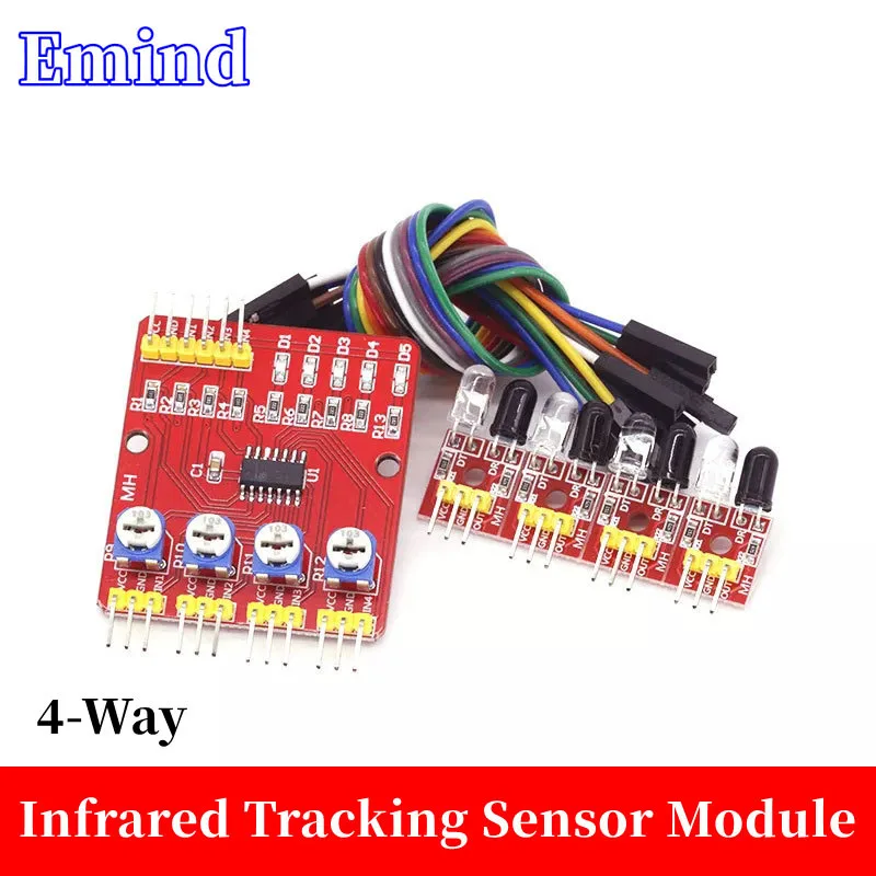 

1~50Pcs 4-Way Infrared Tracking Sensor Module And Line Patrol Module Are Applied To Obstacle Avoidance Car Robot