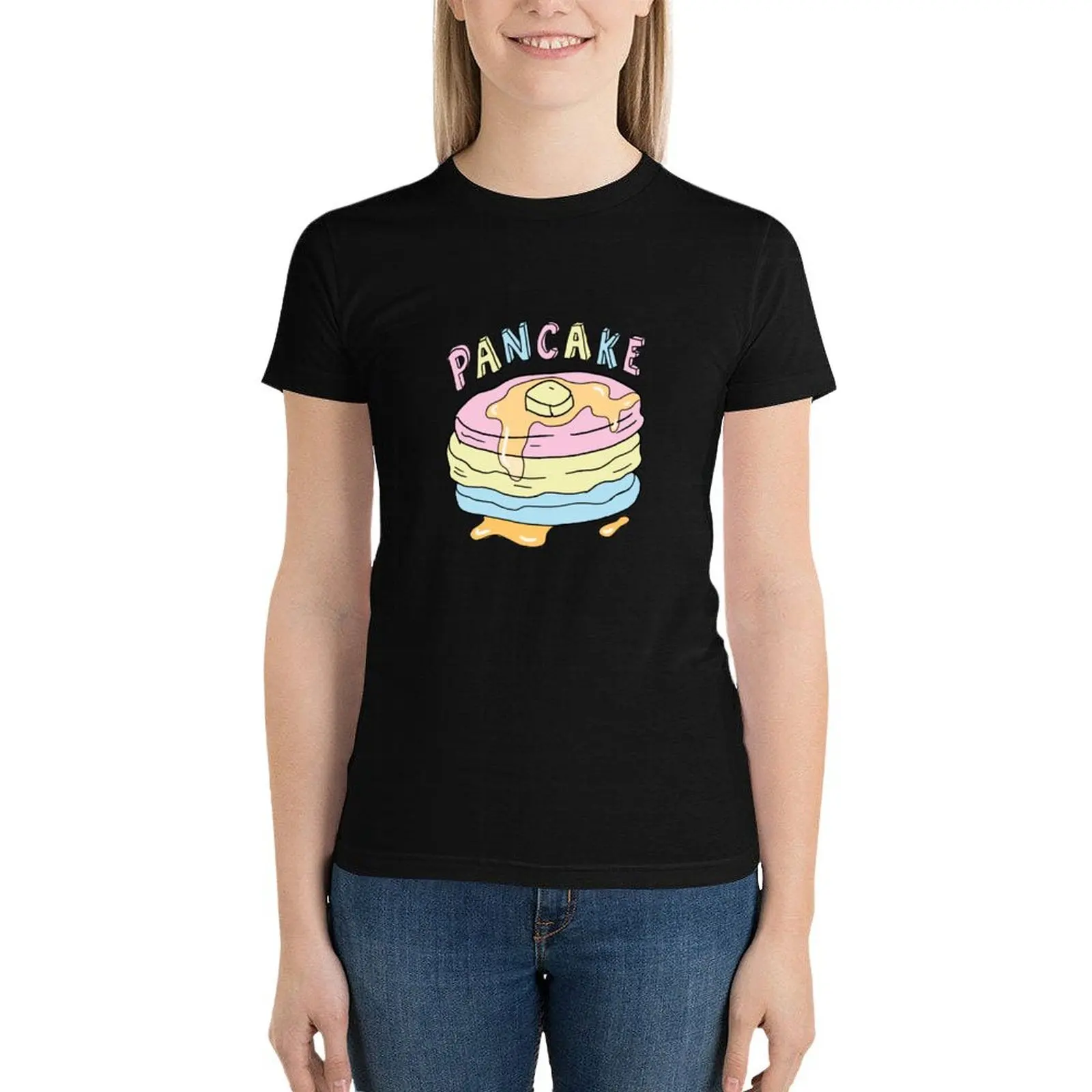 

Pansexual pancake T-Shirt korean fashion cute tops summer top anime clothes woman t shirt
