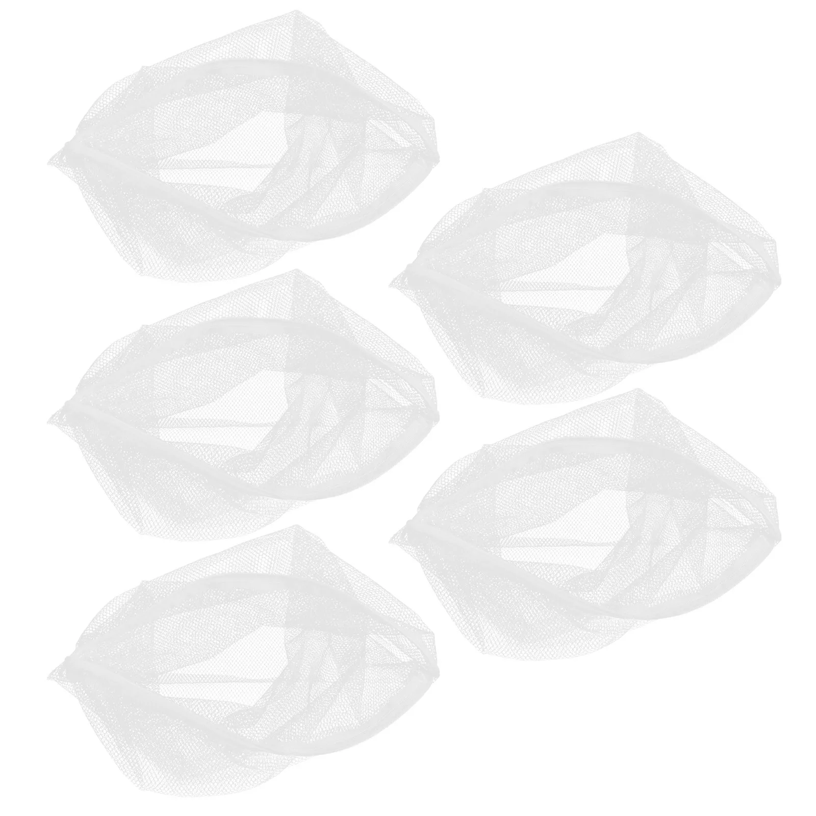 5Pcs Aquarium Filter Material Pouches with Strong Zipper Mesh Design High Flow Rate Non-Clogging Fish Tank Filter Bag for Carbon