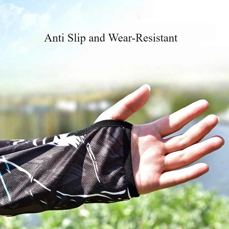 ملابس صيد السمك للرجال للحماية من الشمس سترة صيد من الحرير الجليدي للأشعة فوق البنفسجية، رفيعة للغاية وقابلة للتنفس ومقاومة للبعوض للصيد في الهواء الطلق