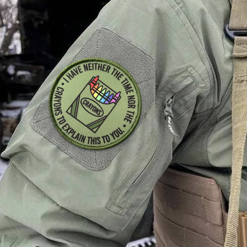 Parche táctico meme sarcástico con moral gancho y bucle para mochila - imagen 5