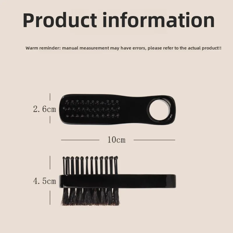 Mini Beard Brush Double-sided wood Hair Comb Beard Styling Brush Professional Shave Beard Brush Barber Broken Hair Remove Comb