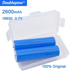 Prawdziwa pojemność 100% nowa oryginalna bateria Doublepow 18650 3.7v 2600mah 18650 akumulator litowy wielokrotnego ładowania do baterii latarki