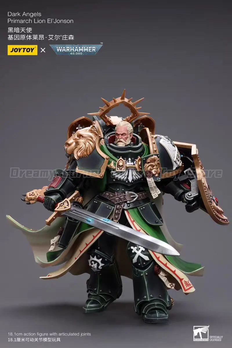 【Auf Lager】JOYTOY Warhammer 40K Dark Angels Primarch Lion El Jonson 1/18 Actionfigur Spielzeugsammlung Modell