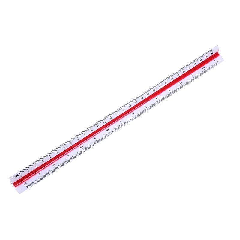 Plastic Triangular Scale Ruler 3 Sides for Architecture Drafting Architect Engineers Technical Measuring Tools