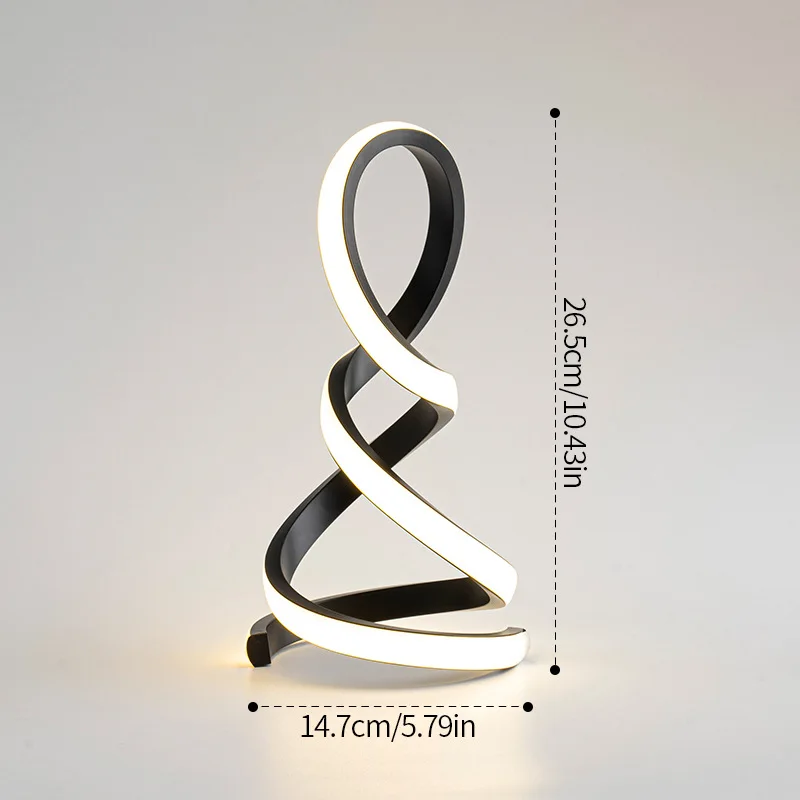 Lámpara de mesita de noche creativa, lámpara de ambiente de lujo de alta gama para dormitorio, lámpara de lectura de estudio, luz nocturna USB
