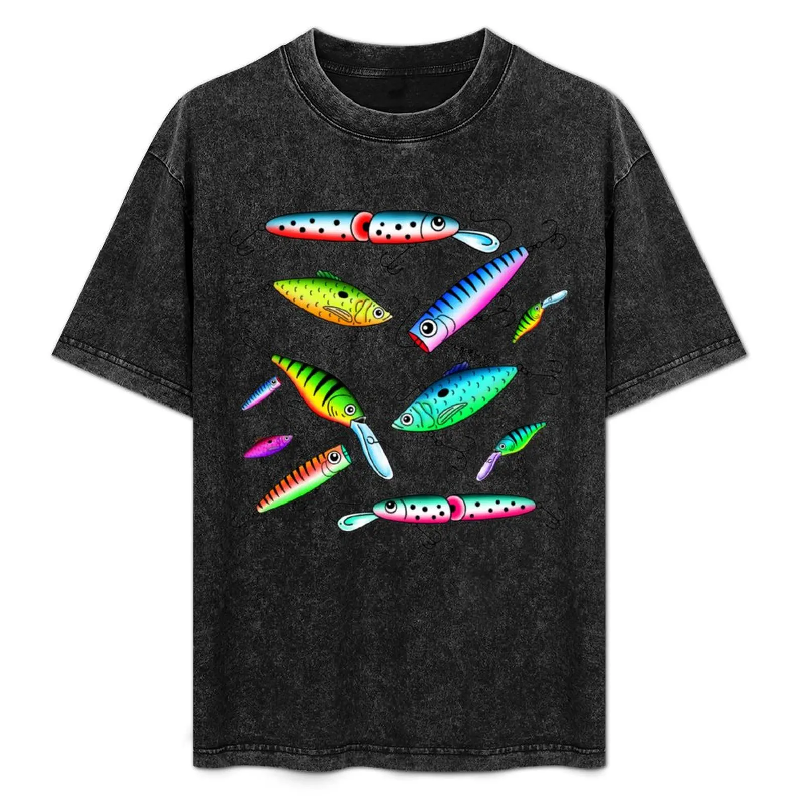 釣り用ルアーtシャツ-ファッションパターンプリントtシャツ