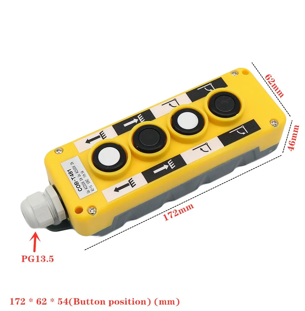 Industrial Remote control Push button switch Crane Truck Controller Switches Control Lift Electric COB-T381 COB-281 COB-481