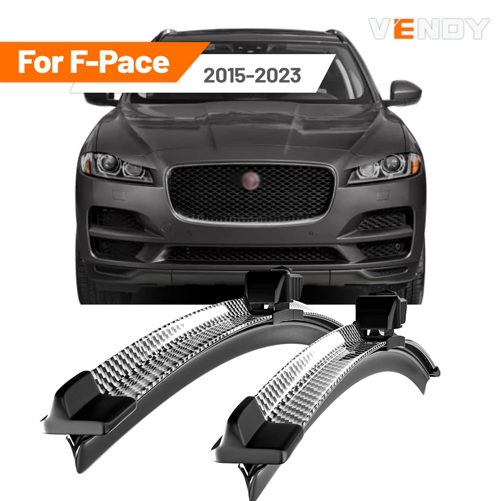 Para Jaguar F-Pace F Pace X761 2015-2023 2016 2017 2018 2019 2020 2021 2022 2 uds limpiaparabrisas delantero limpiaparabrisas