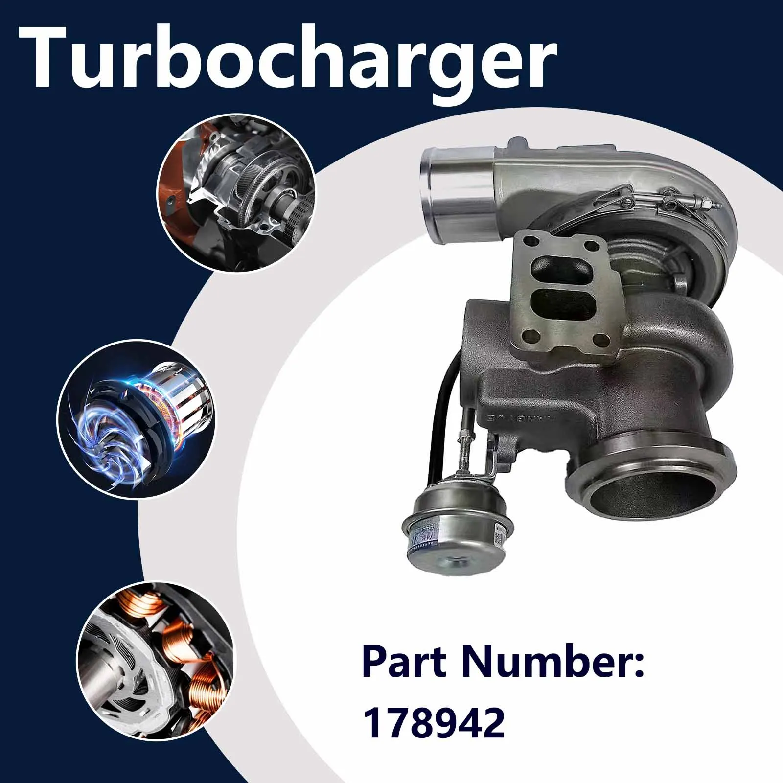 Turbocharger 250-7696 For Caterpillar CAT 160K 140K 140K 2 140 120K 160 12K MOTOR GRADER