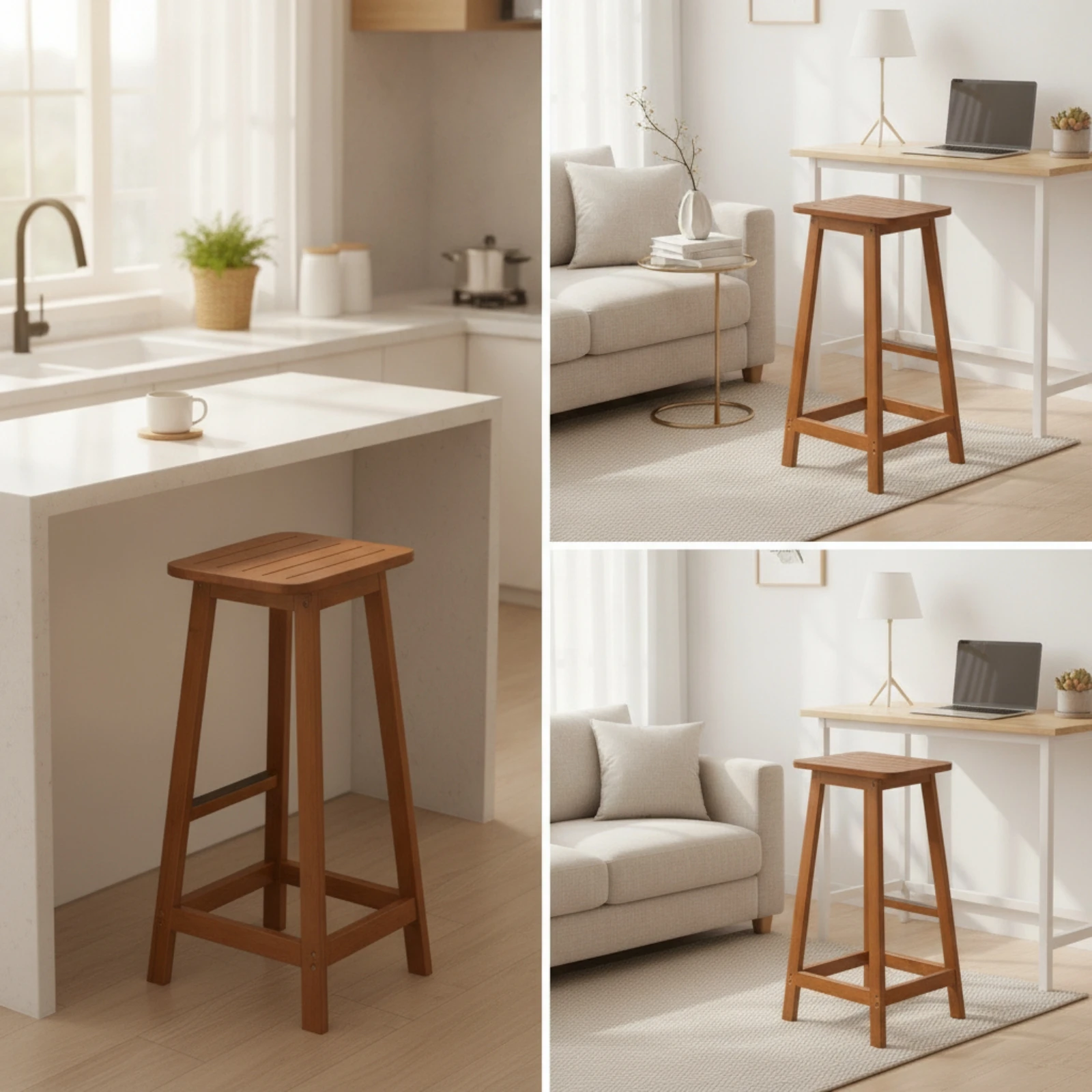 Stołek barowy z listwową oparc – Home Bar Stools recenzja i cena